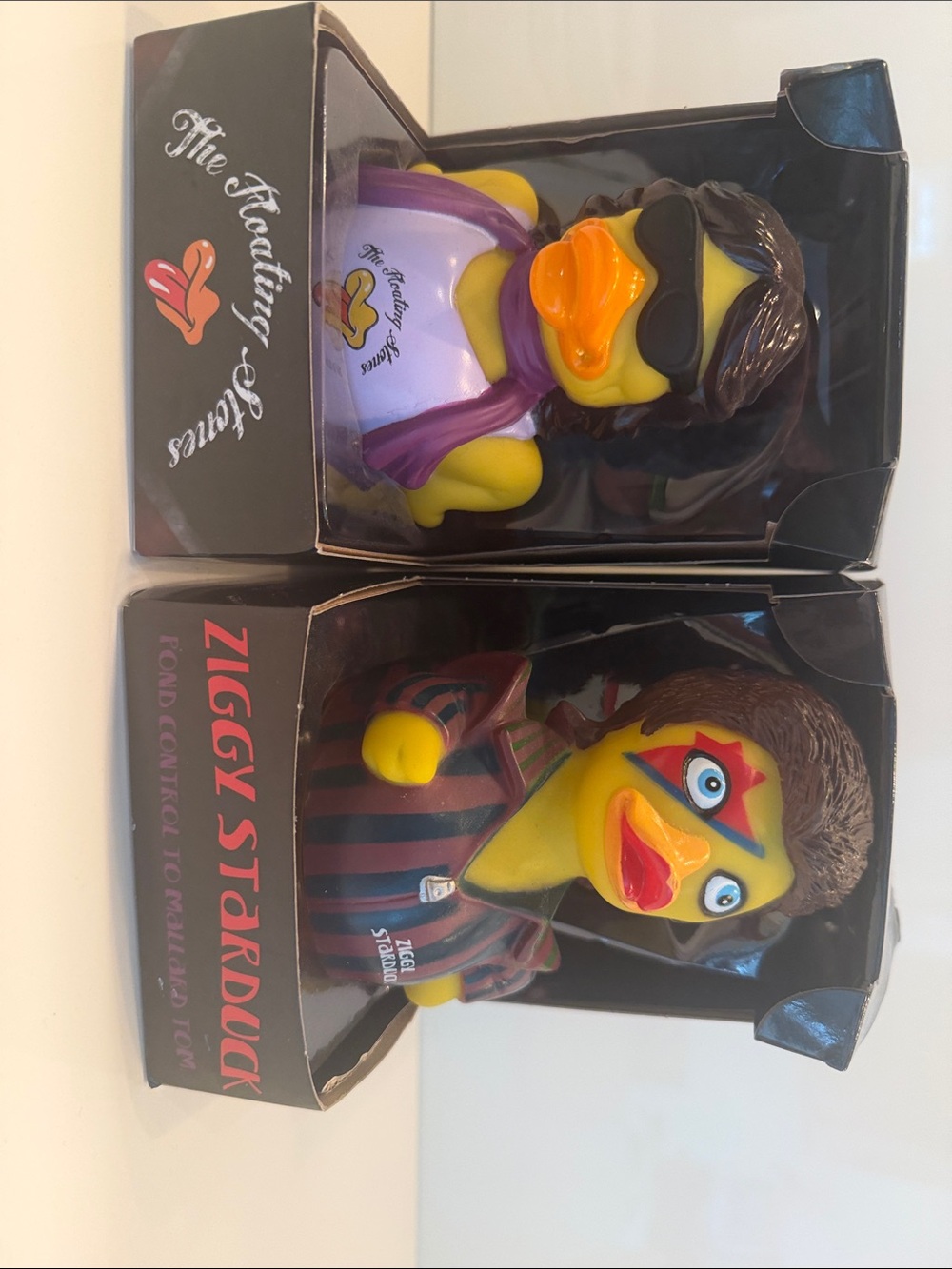 Collectible Rubber Duck Set - Yellow, Purple & Red Accents